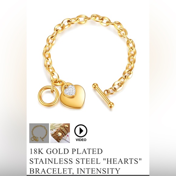 18K GOLD PLATED BRACELET - Picture 1 of 2